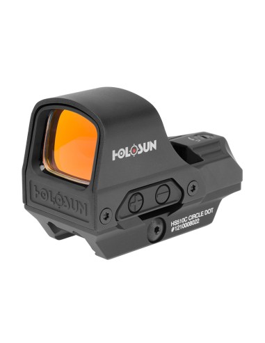 HOLOSUN HS510C REFLEX SIGHT, 2MOA DOT & 65MOA CIRCLE